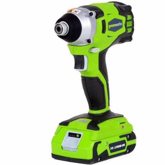 Аккумуляторная бесщёточная импульсная отвёртка GREENWORKS GD24ID G-24 24V 3801407 Аккумуляторная бесщёточная импульсная отвёртка GREENWORKS GD24ID G-24 24V 3801407