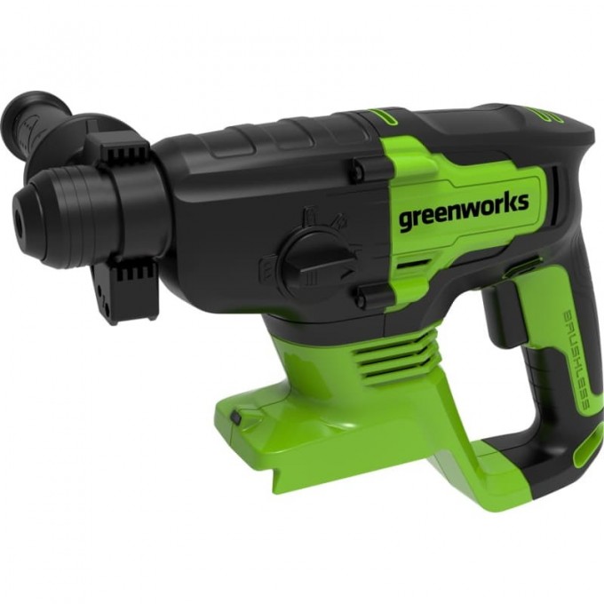Перфоратор аккумуляторный бесщеточный GREENWORKS GD24SDS2 2 ДЖ 24V без АКБ и ЗУ 3803007 Перфоратор аккумуляторный бесщеточный GREENWORKS GD24SDS2 2 ДЖ 24V без АКБ и ЗУ 3803007