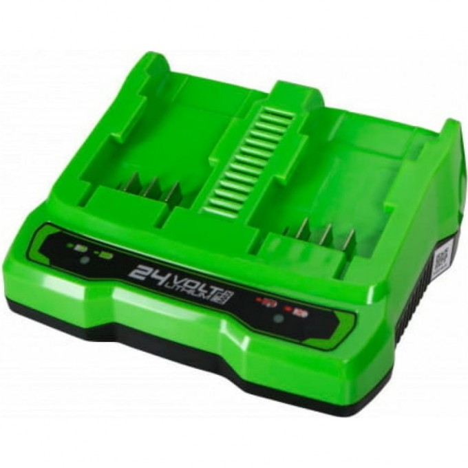 Зарядное устройство на 2 слота GREENWORKS G24C 24V 4A 2931907 Зарядное устройство на 2 слота GREENWORKS G24C 24V 4A 2931907